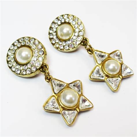 celine pearl earrings replica|Celine Earrings .